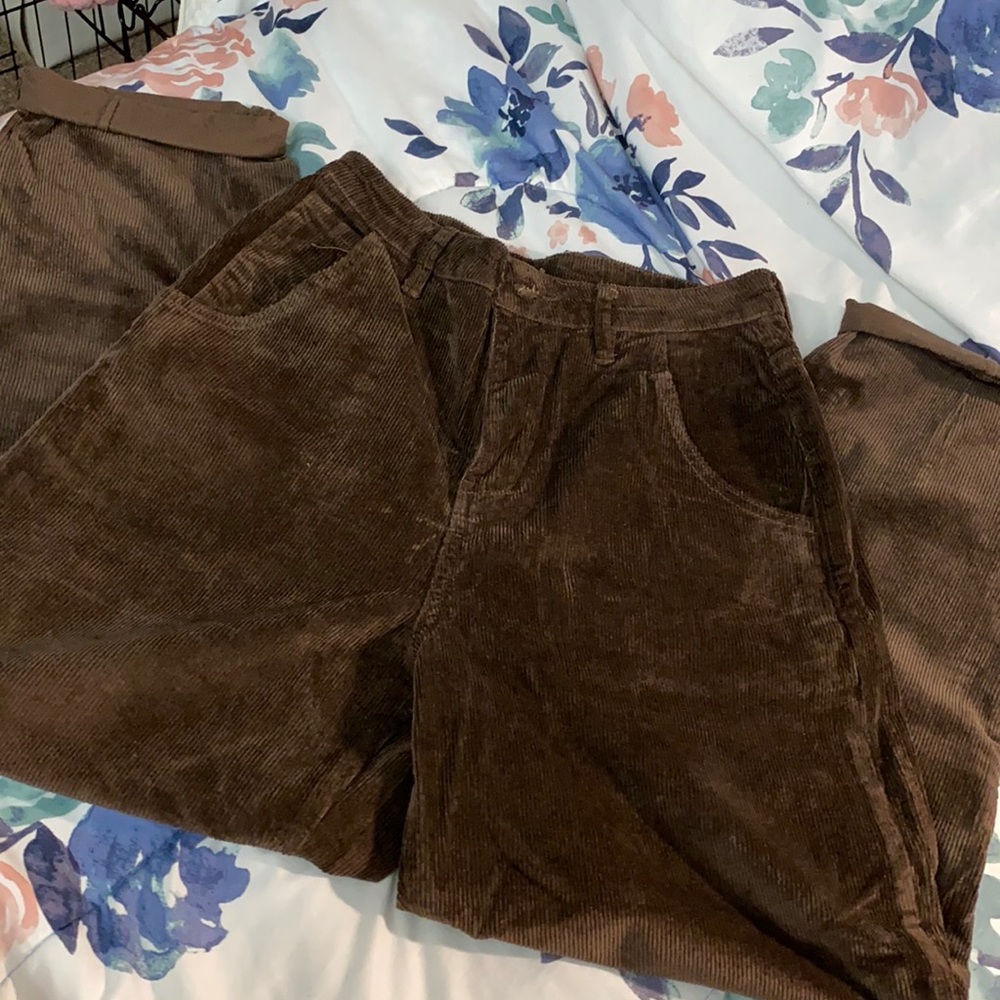 Brown corduroy pants